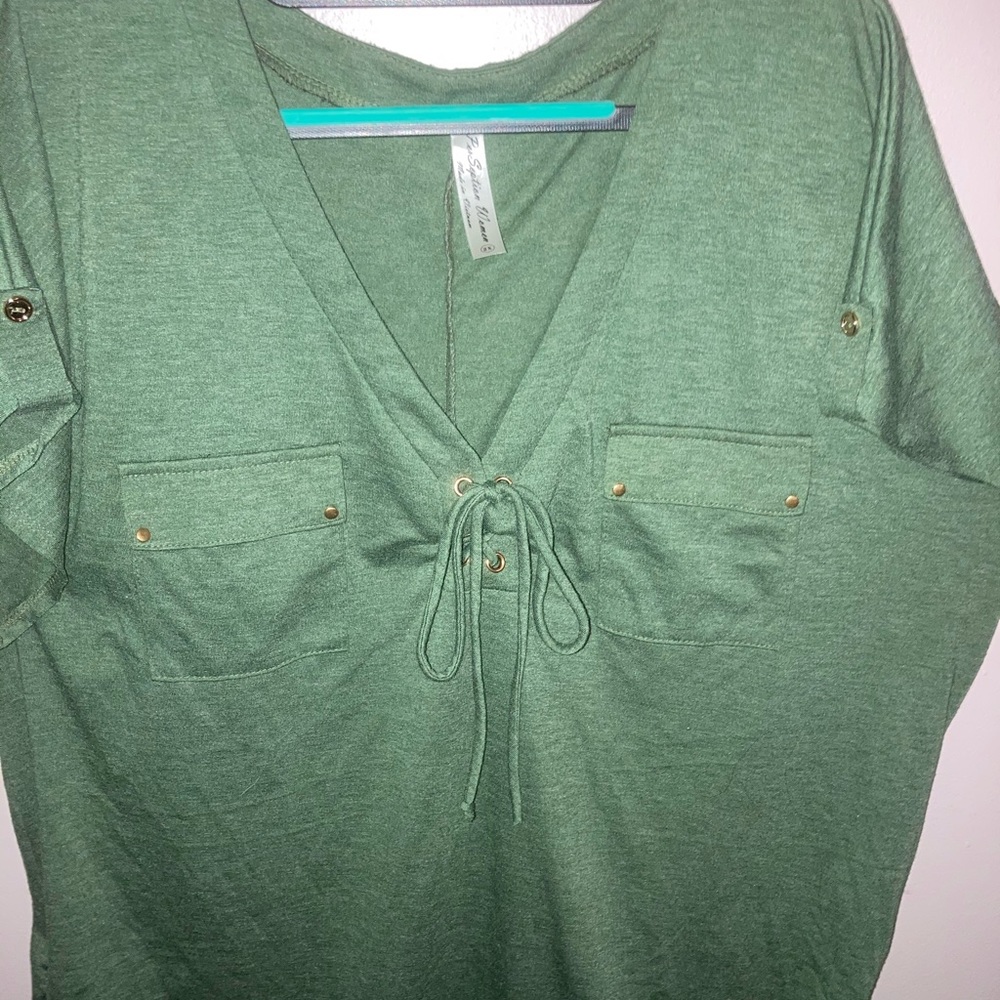 Olive Green Blouse